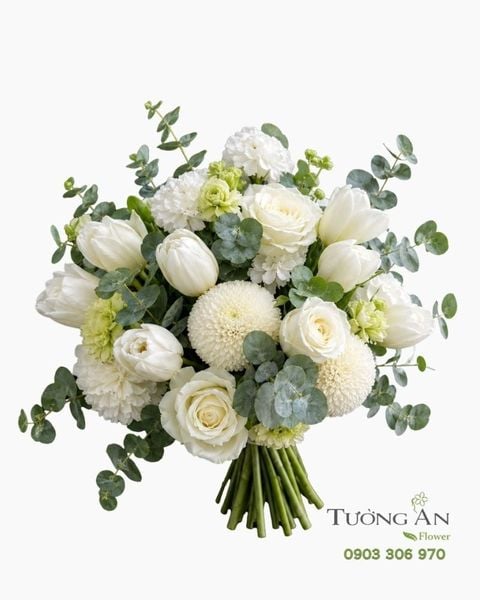 Bó Hoa Cưới Bình Yên Trong Em - BHC35