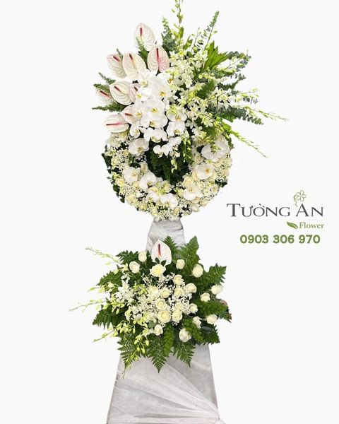 Vòng Hoa Chia Buồn Tịnh Liên Vĩnh An - HTL65