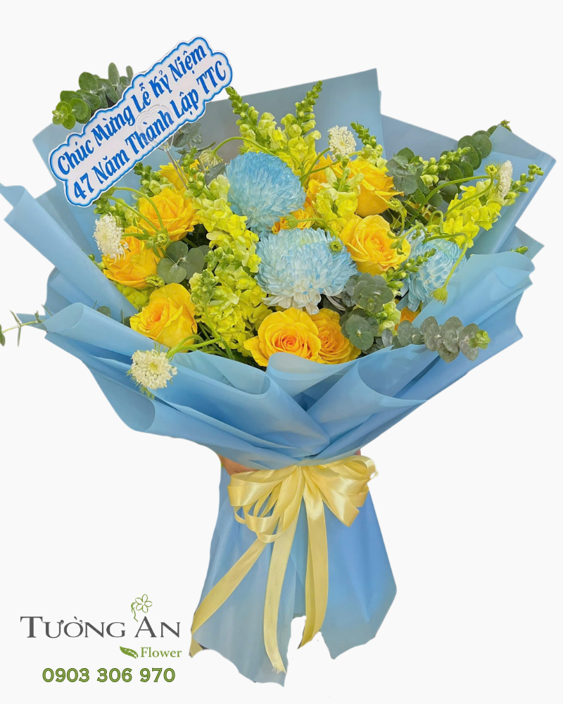  Bó Hoa Thiên Thanh Phát Lộc - HBD109 