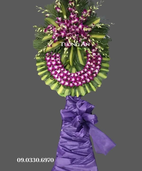  Vòng Hoa Tang Tông Tím - B253 