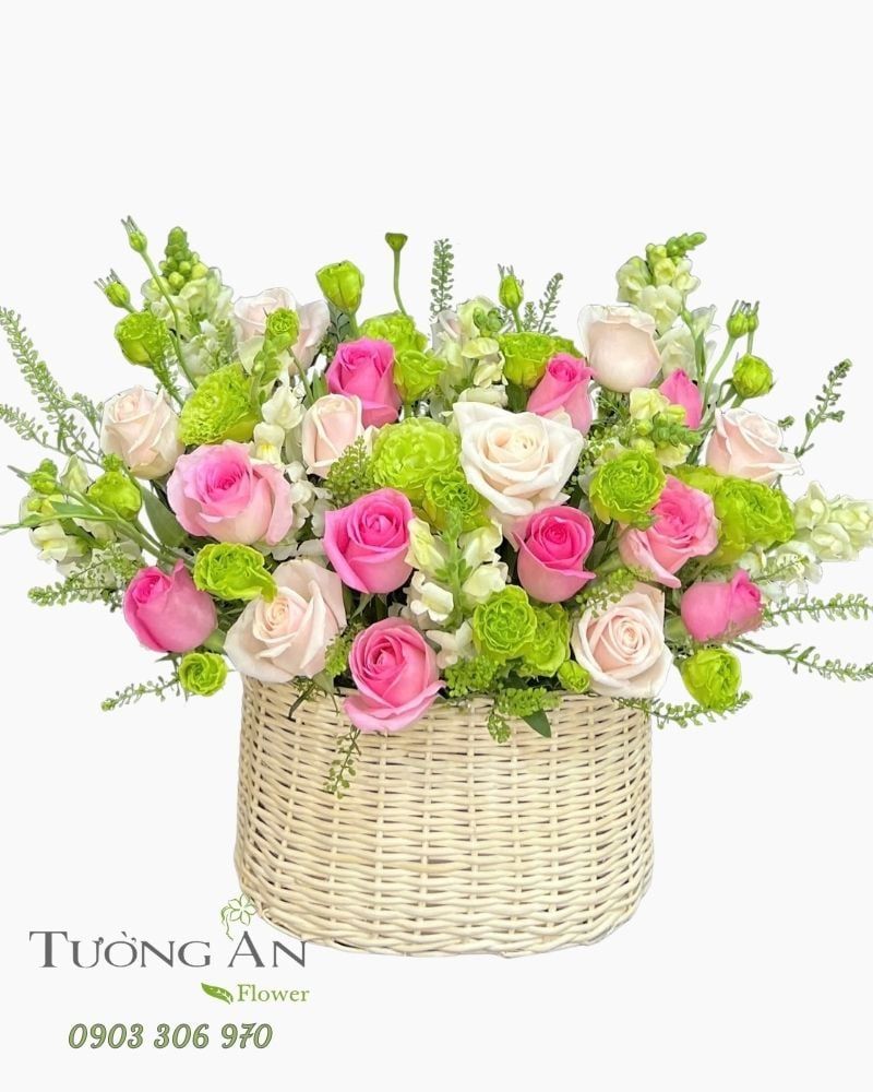  Giỏ Hoa Ngọc Hương Thanh Khiết - GH13 