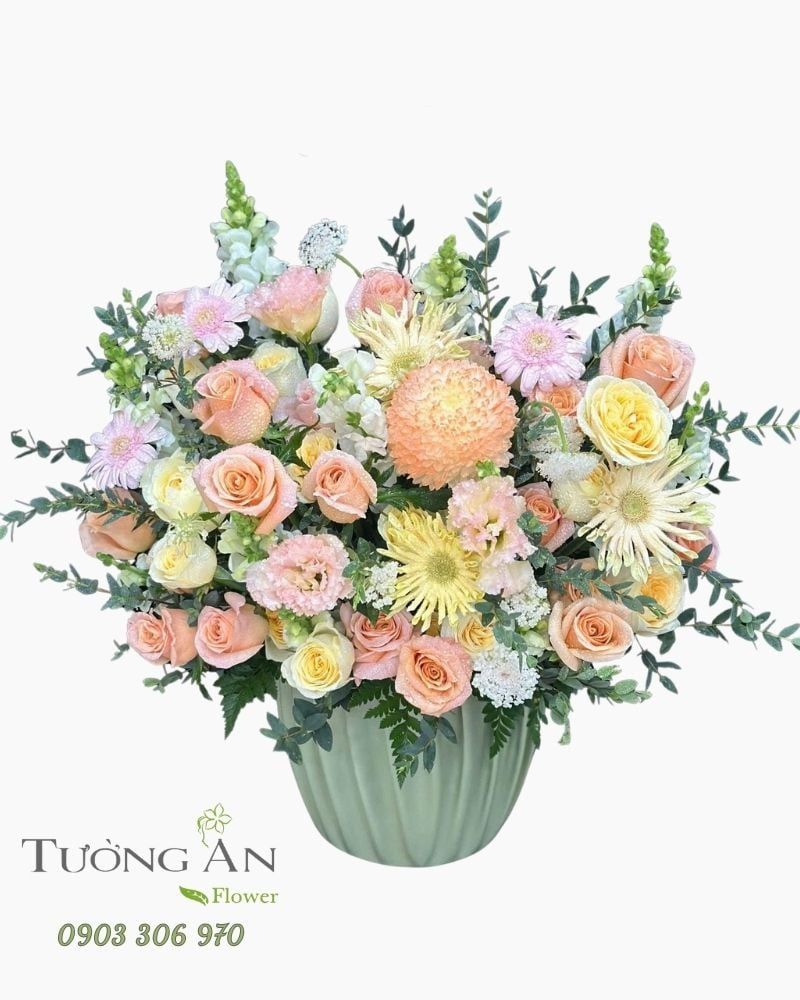  Hoa Cắm Hộp Xuân Sắc An Nhiên - HCH118 