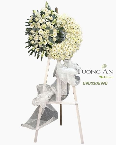 Vòng Hoa Chia Buồn Lời Tiễn Thanh Khiết - HTL33