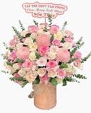  Hoa Cắm Hộp Ngọc Hồng Kiều Nhã - HCH95 