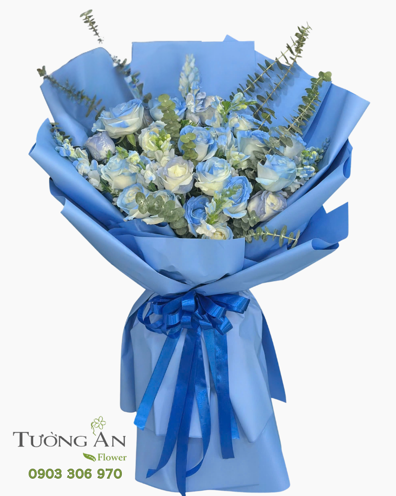  Bó Hoa Thiên Lam Mộng Xanh - HBD113 