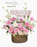  Giỏ Hoa Nụ Hồng Đầu Năm - GH07 