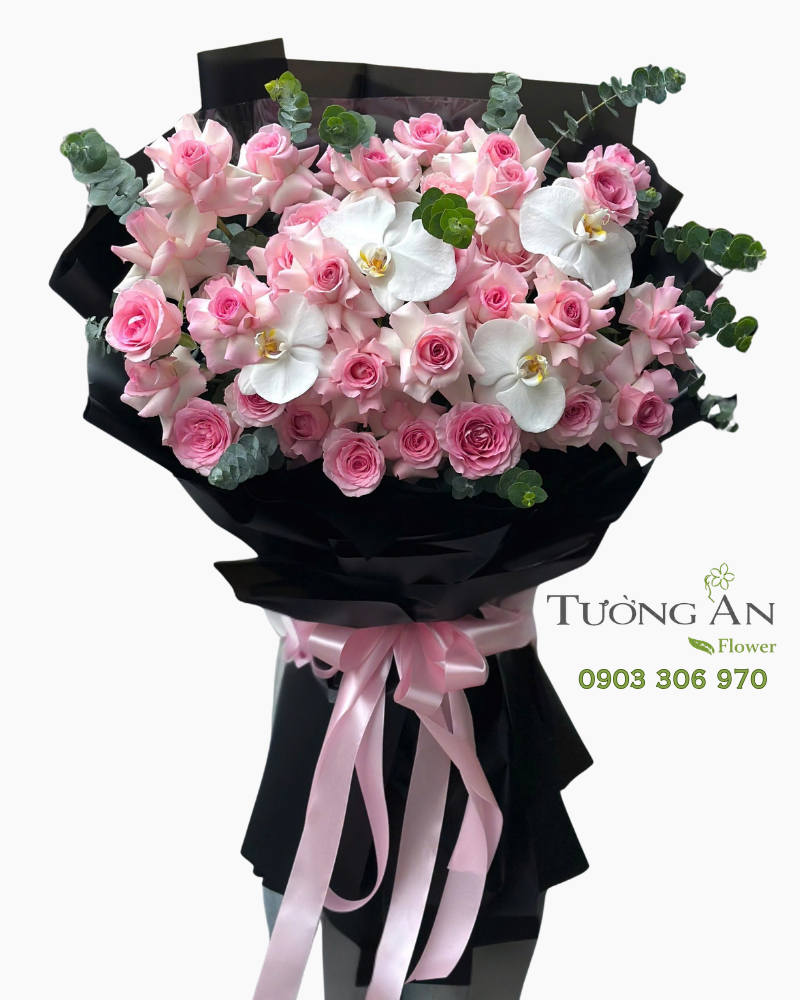  Bó Hoa Hắc Ngọc Yêu Thương - HBD114 