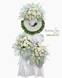 Vòng Hoa Chia Buồn Bạch Vân Tiễn Biệt - HTL72 
