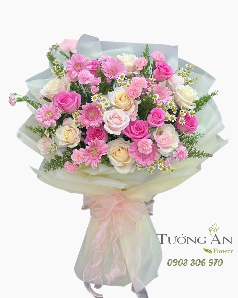 Bó Hoa Vườn Mơ Ngọt Ngào - HBD91 