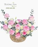 Giỏ Hoa Hồng Mơ Thanh Nhã - GH16 