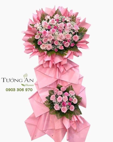 Hoa Chúc Mừng Sắc Hồng Viên Mãn - HCM101