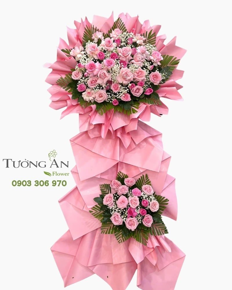  Hoa Chúc Mừng Sắc Hồng Viên Mãn - HCM101 