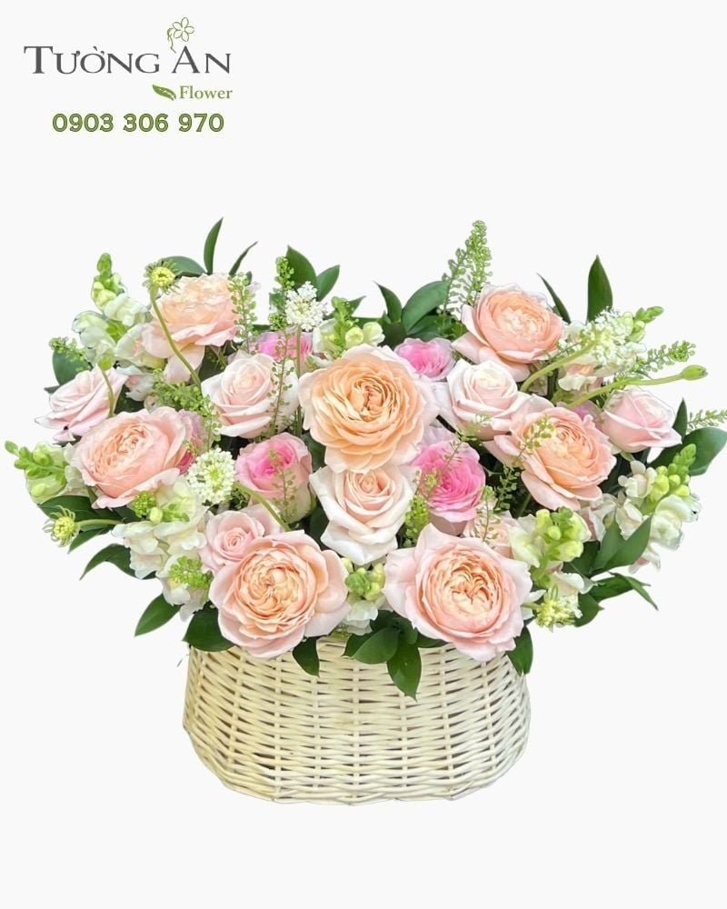  Giỏ Hoa Sắc Ngọc Dịu Êm - GH30 
