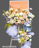  Kệ Tranh Hoa Chúc Mừng Tone Cam - B511 