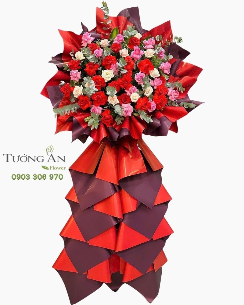  Hoa Chúc Mừng Đam Mê Rực Nở - HCM75 