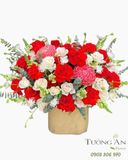  Hoa Cắm Hộp Hồng Ngọc Phồn Hoa - HCH116 