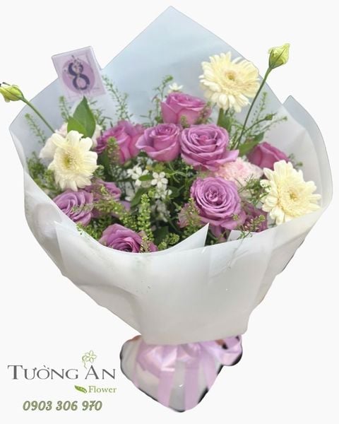 Bó Hoa Tím Mộng Dịu Dàng - HBD60