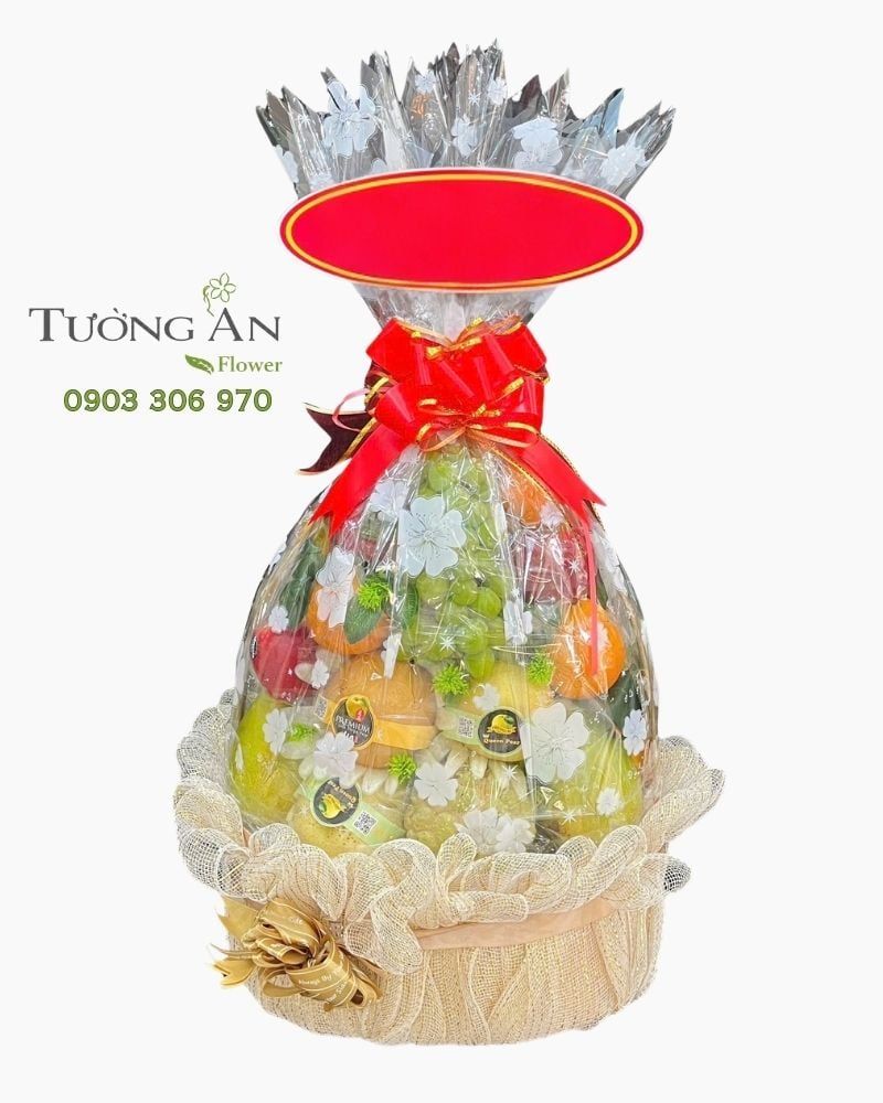 Giỏ Trái Cây Tâm Thành Kính Viếng - GTC08 