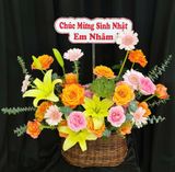  Giỏ Hoa Nắng Mai Rực Rỡ - GH41 