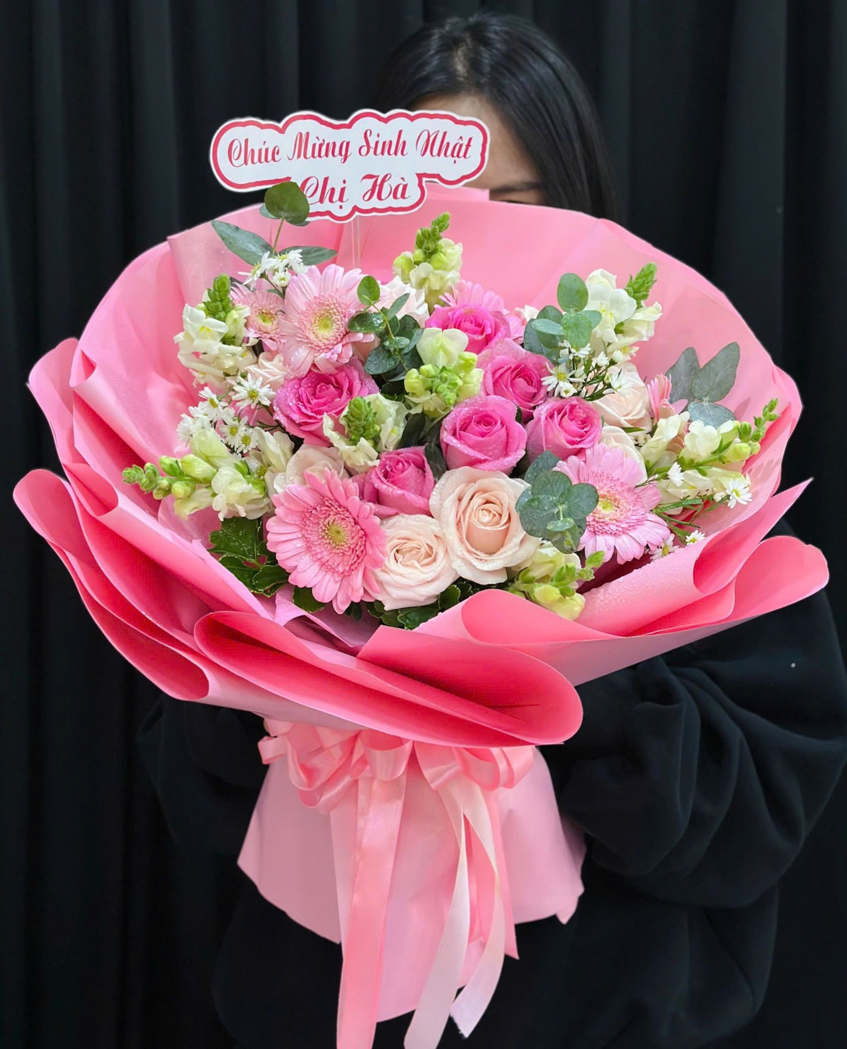  Bó Hoa Hồng Ngọc Dịu Dàng - HBT48 