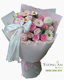  Bó Hoa Sáp Nàng Thơ Hồng Phấn - HST30 