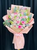  Bó Hoa Hồng Ngọc Dịu Êm - HBD10 