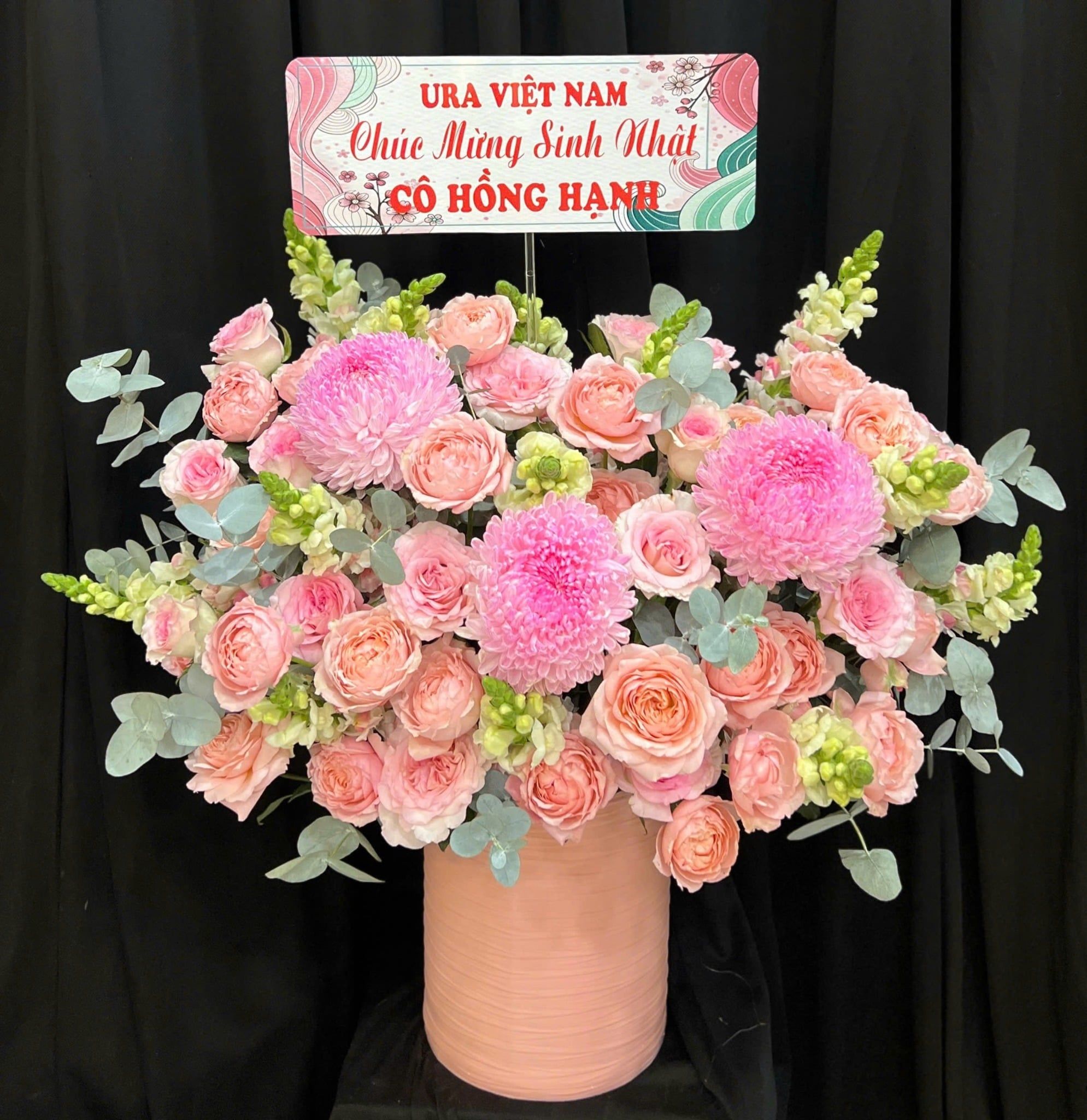  Hoa Cắm Hộp Bản Tình Ca Pastel - HCH133 