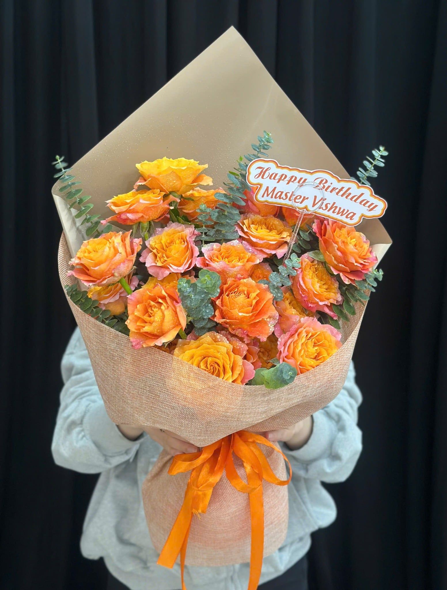  Bó Hoa Ánh Cam Khởi Sắc - HBD19 