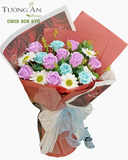  Bó Hoa Sáp Sắc Tím Ngọc Lam - HST48 