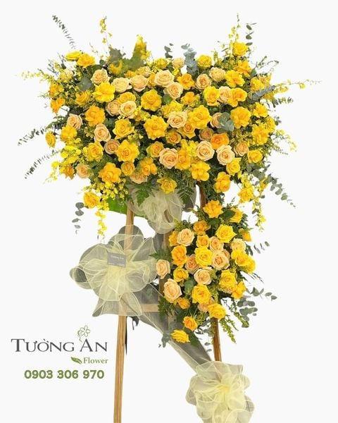 Hoa Chúc Mừng Hoàng Kim Phát Đạt - HCM100
