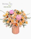  Hoa Cắm Hộp Thanh Xuân Nở Rộ - HCH117 