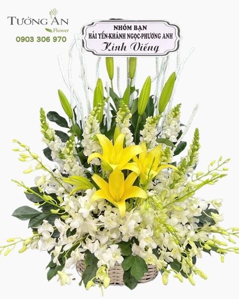 Giỏ Hoa Hoàng Nguyện An Yên - GH29