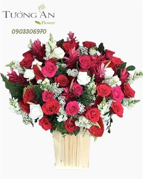  Hộp Hoa Mừng Khai Trương - B152 