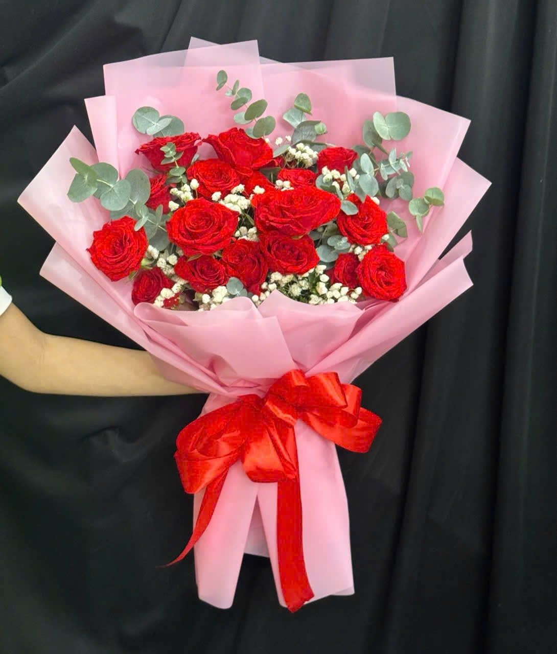  Bó Hoa Hồng Thắm Một Lời Thương - HBD32 