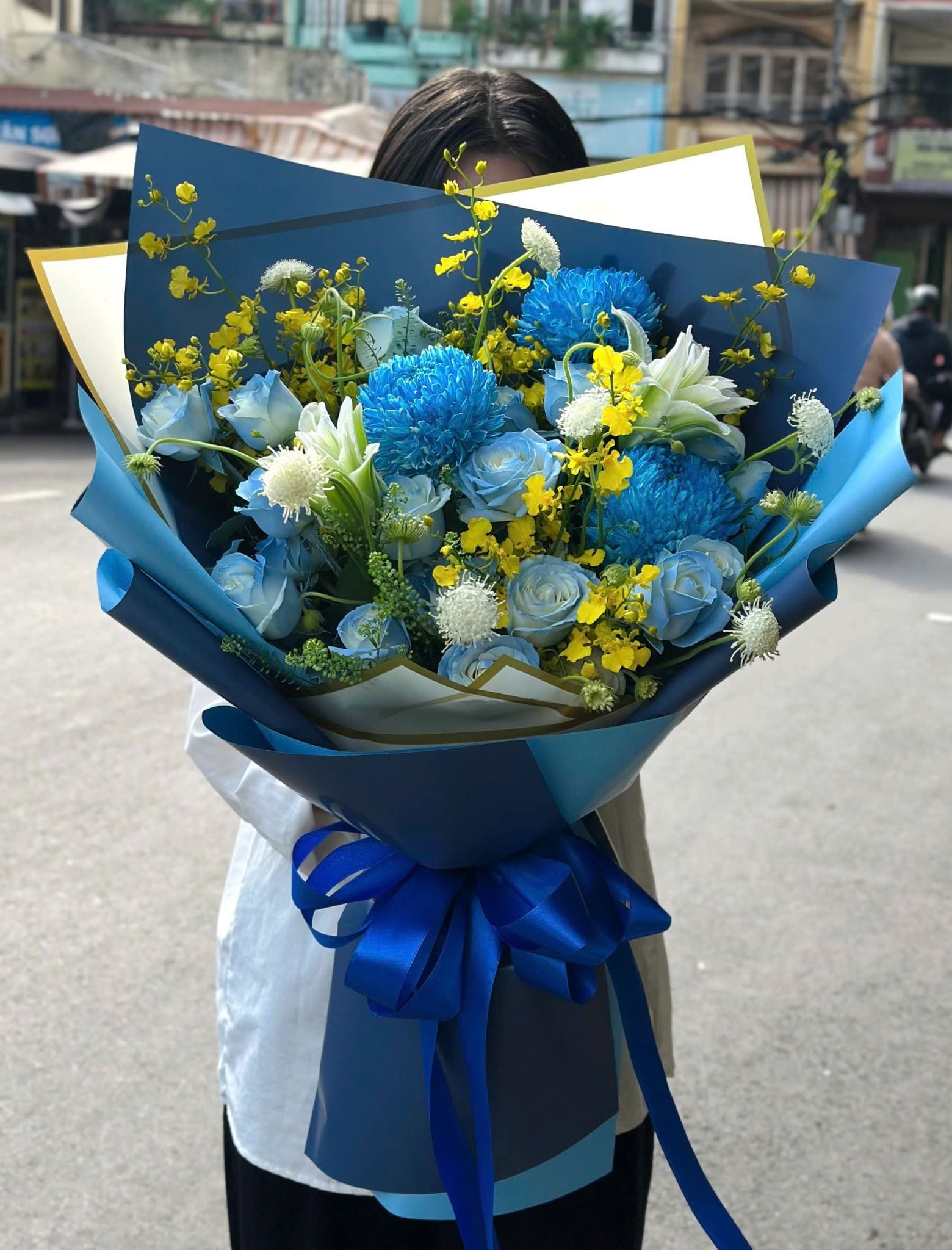  Bó Hoa Lam Khúc Hy Vọng - HBD103 