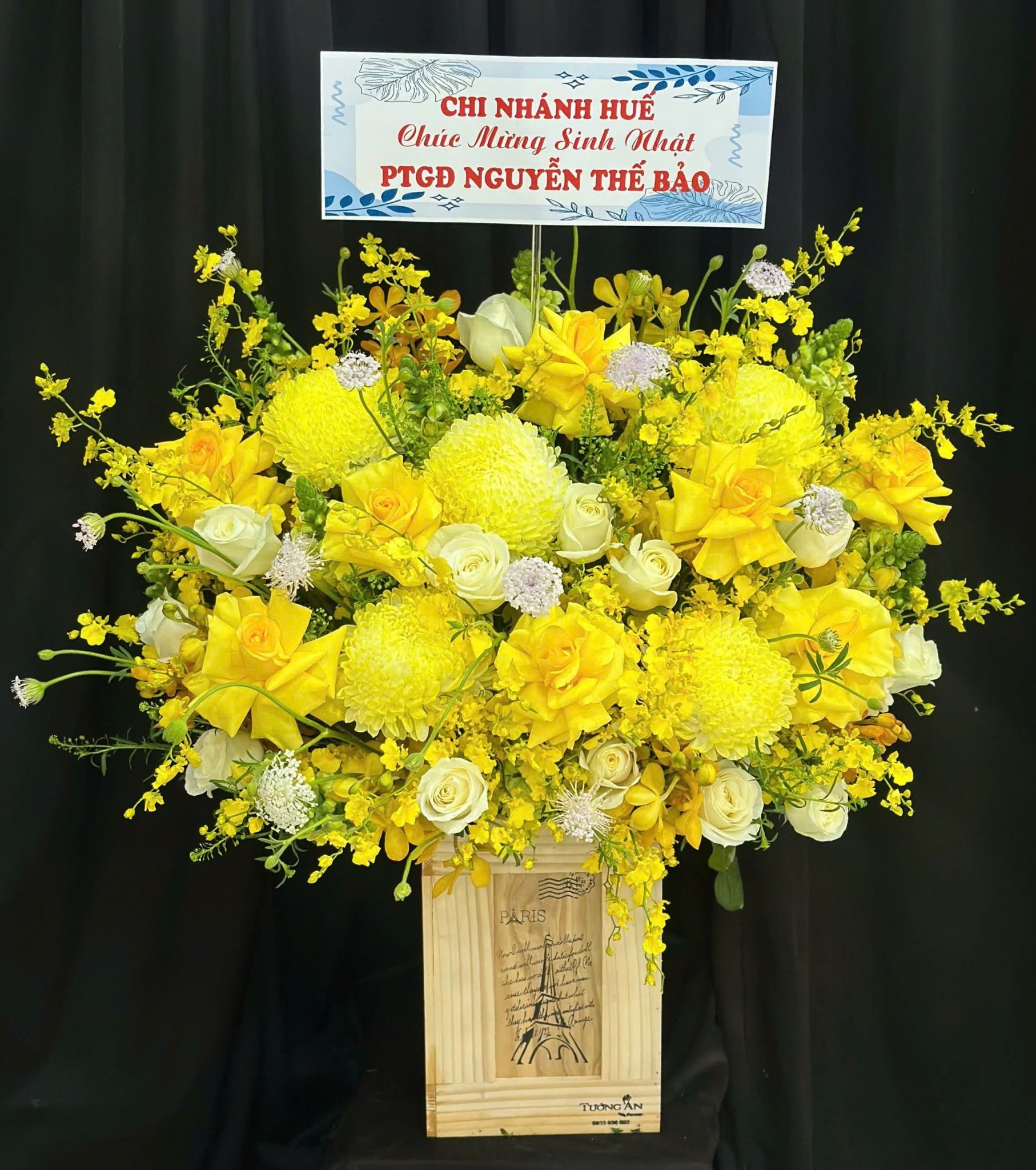  Hoa Cắm Hộp Kim Phú Khai Xuân - HCH87 