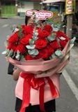  Bó Hoa Rực Đỏ Hạnh Phúc - HBT06 