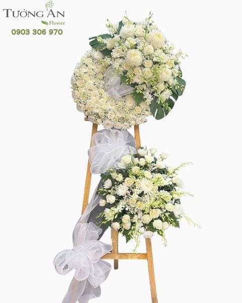Vòng Hoa Chia Buồn An Nhiên Cõi Vĩnh Hằng - HTL58
