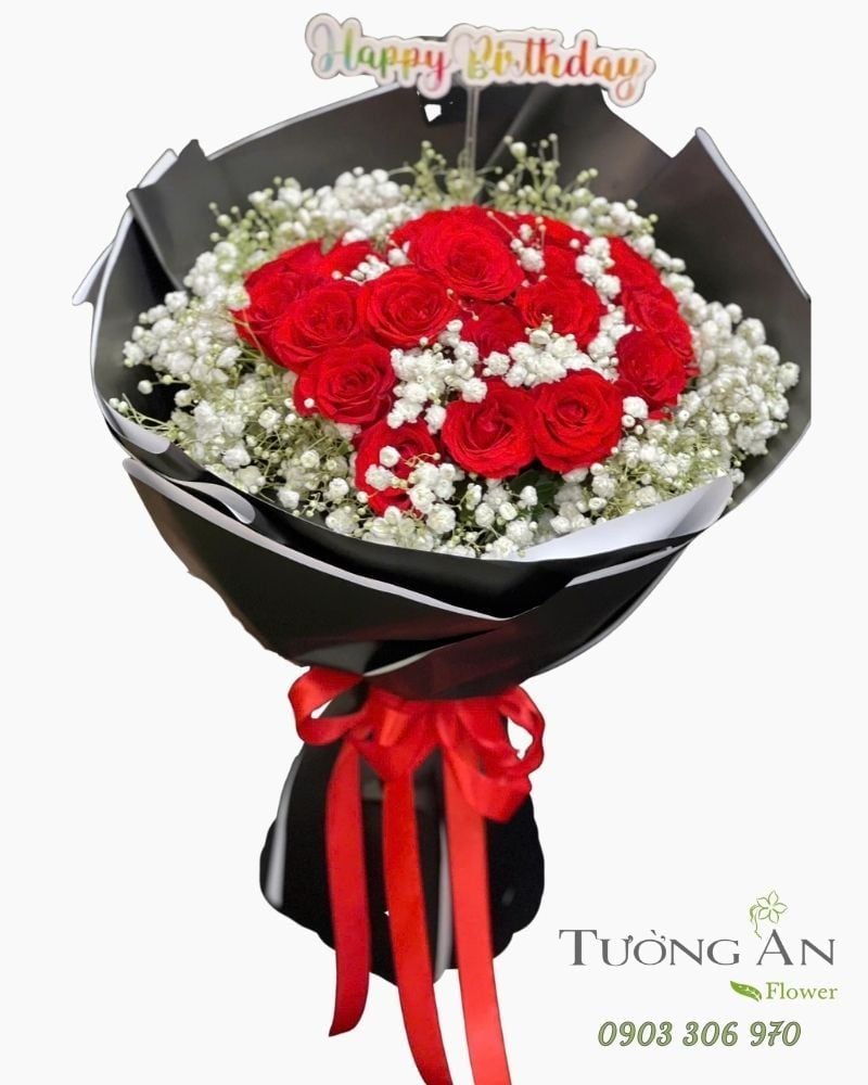  Bó Hoa Hồng Tâm Gửi Em - HBT34 