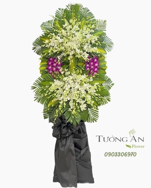 Vòng Hoa Chia Buồn Kính Tiễn Trong Thành Tâm - HTL30