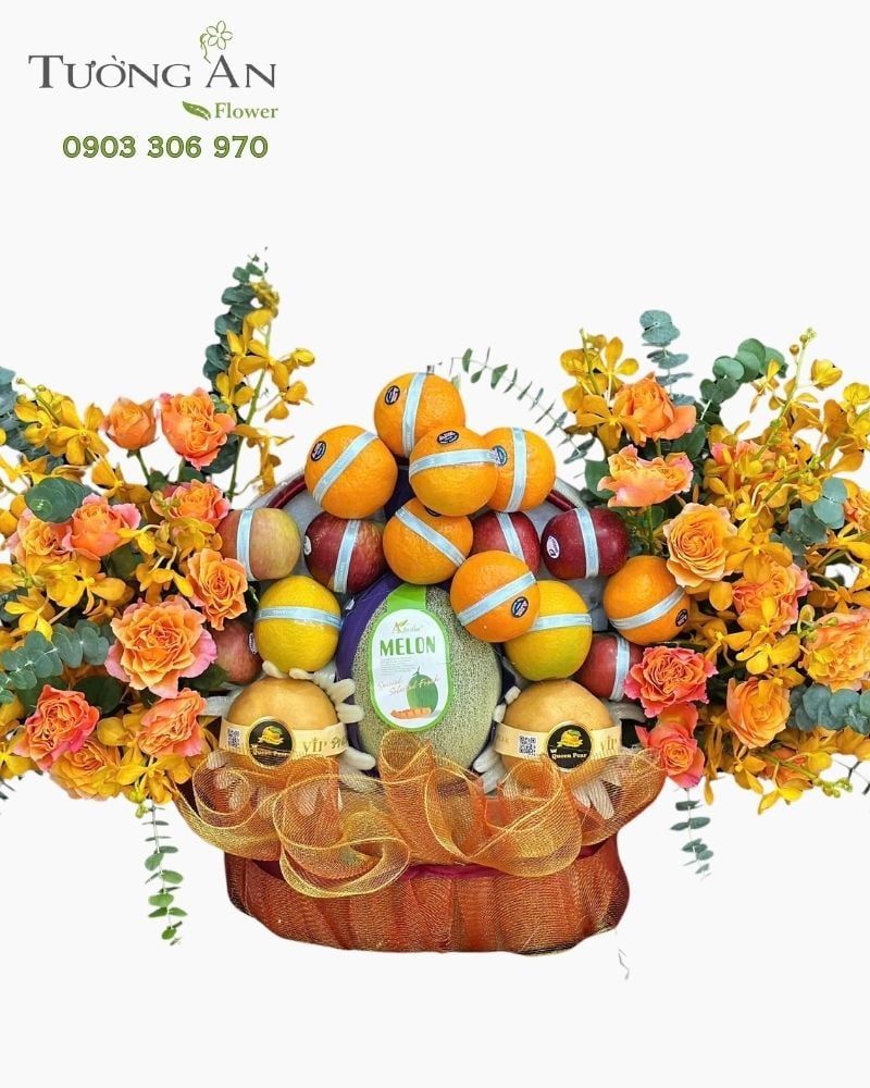  Giỏ Trái Cây Phú Quý Đơm Hoa - GTC04 