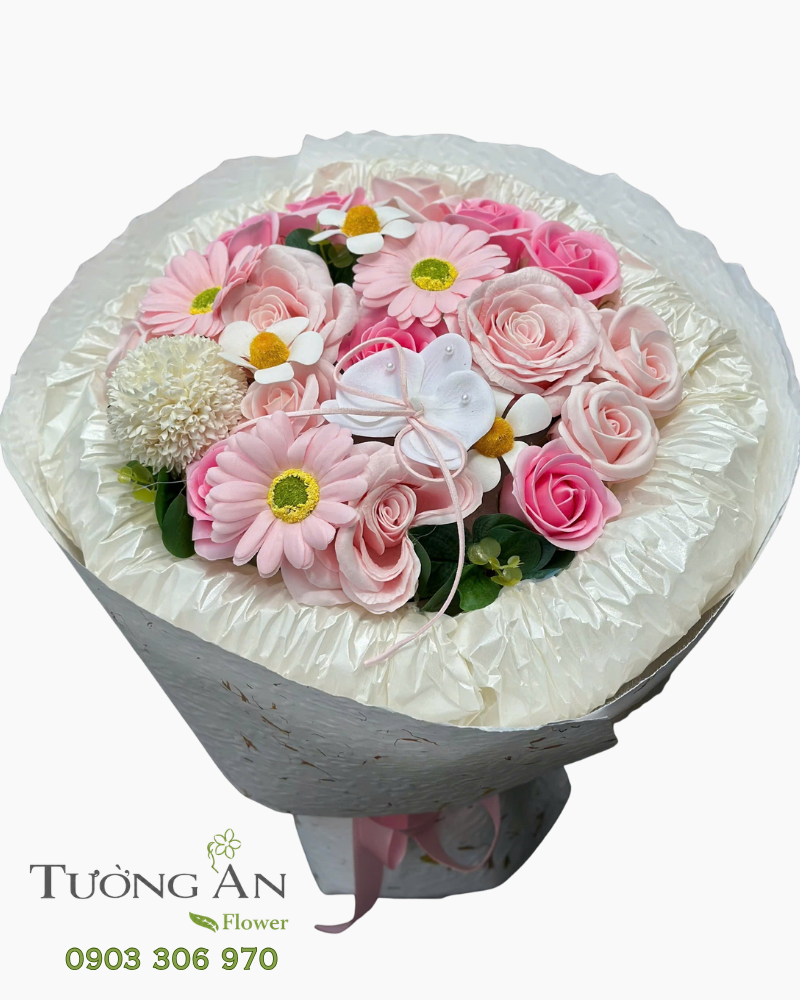  Bó Hoa Sáp Mộng Hồng Tinh Khôi - HST50 
