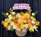  Giỏ Hoa Ánh Vàng Phồn Hoa - GH40 