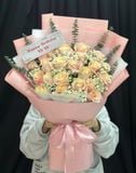  Bó Hoa Ánh Nắng Phấn Hồng - HBD12 