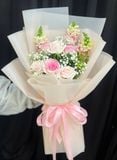  Bó Hoa Sương Hồng Dịu Dàng - HBD115 