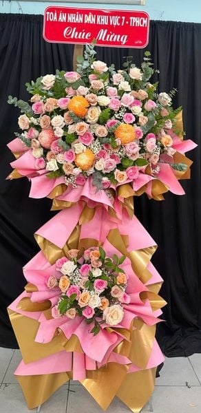 Hoa Chúc Mừng Hồng Kim Phú Quý - HCM98