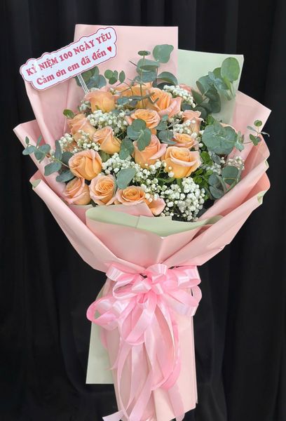 Bó Hoa Ánh Đào Dịu Ngọt - HBD118