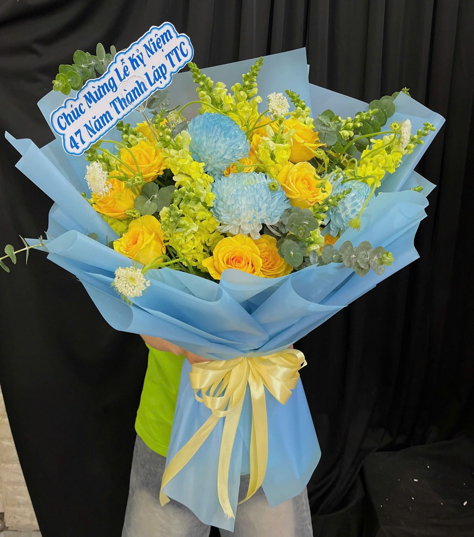  Bó Hoa Thiên Thanh Phát Lộc - HBD109 