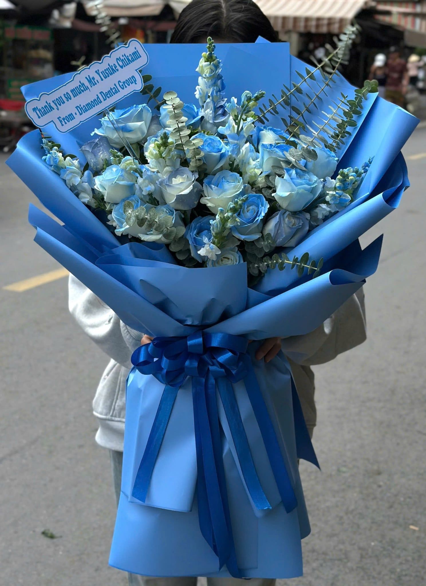 Bó Hoa Thiên Lam Mộng Xanh - HBD113 