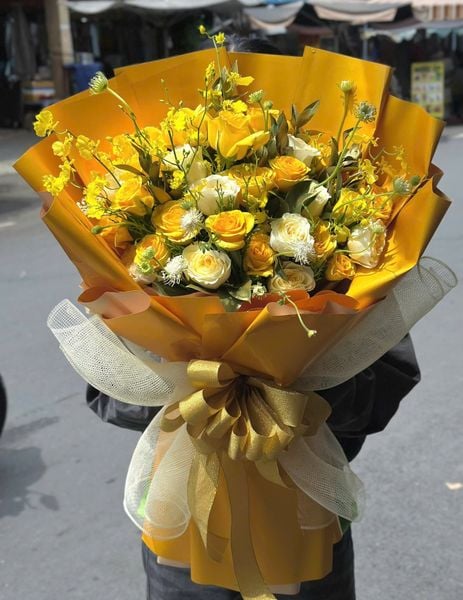 Bó Hoa Hoàng Kim Rạng Rỡ - HBD119